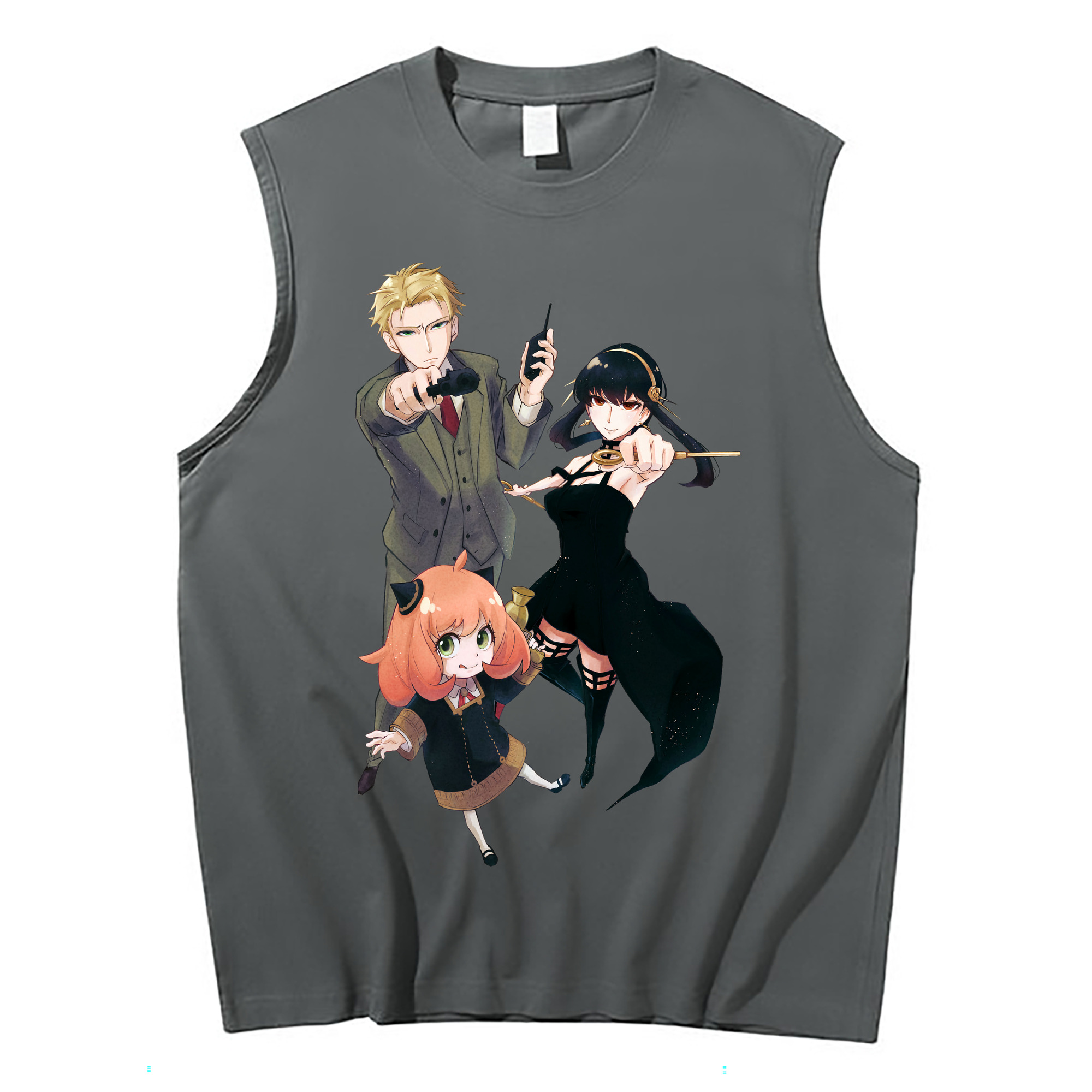 （画像用） SPY×FAMILY间谍家家酒 コットン100％タンクトップ（フロントプリント）